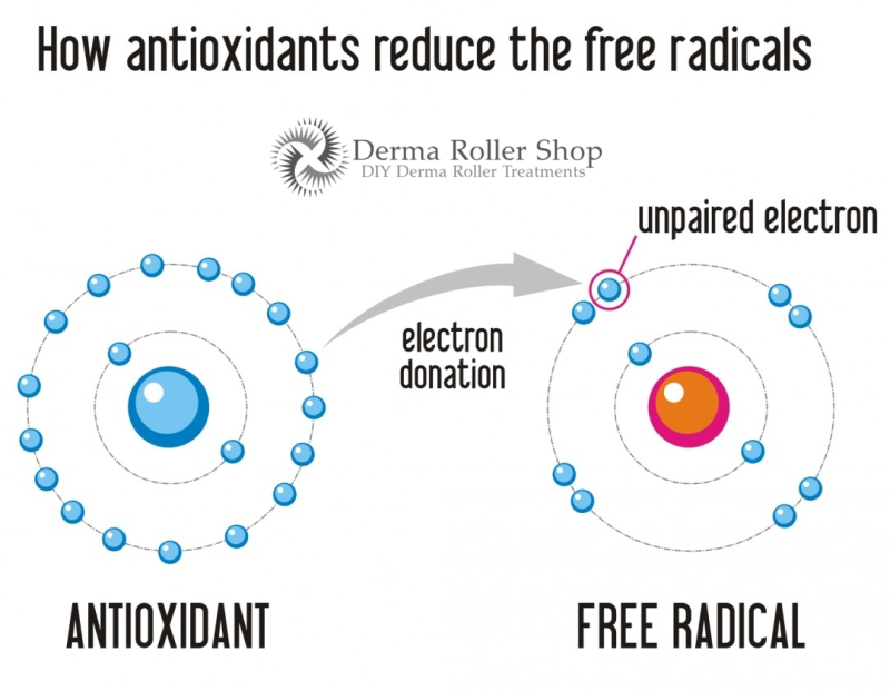How antioxidants reduce the free radicals